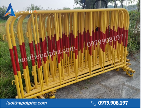 Hàng Rào Di Động Có Bánh Xe